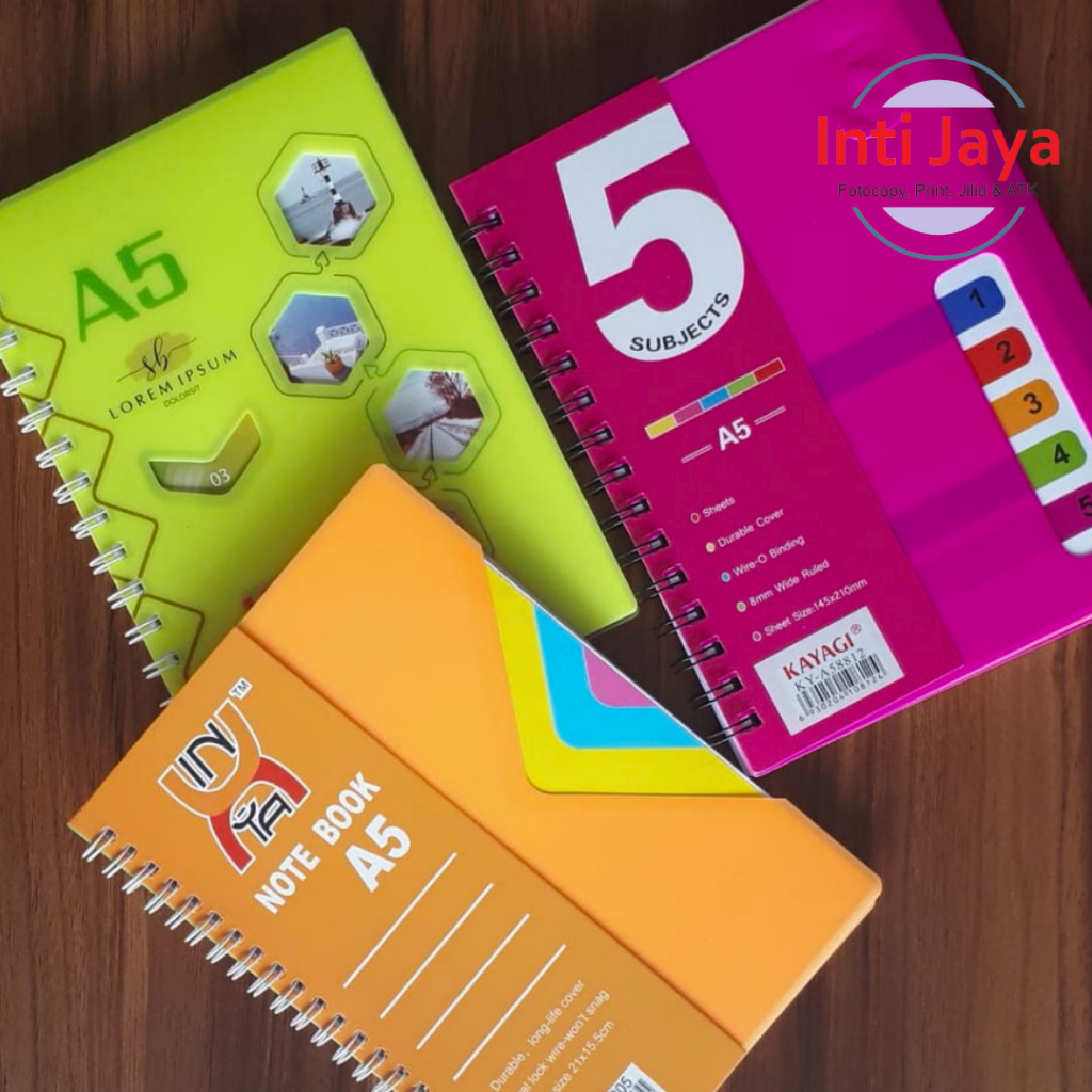 Notes A5/ Notebook/ Buku A5 Spiral