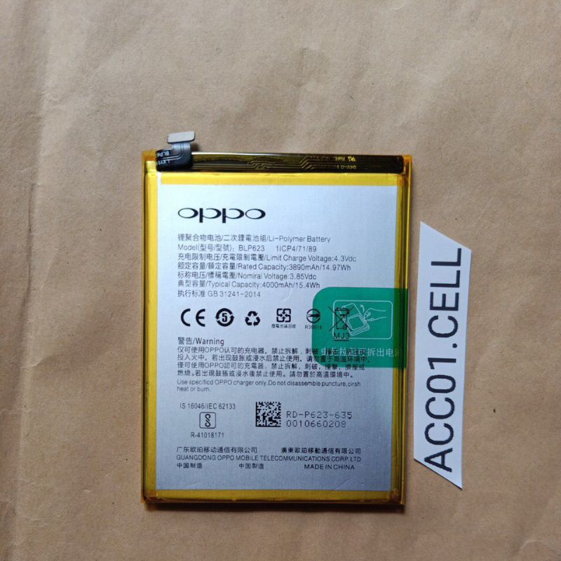 Baterai Batre HP Oppo F3 Plus BLP623 / R9S Plus F3+ R9S+ Battrey HP