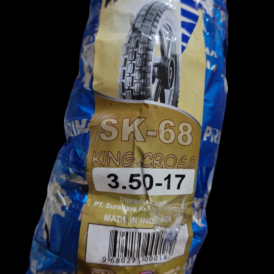 Paketan Ban PRIMAAX KING CROSS 350-17 & 400-17 SK-68 TUBETYPE SEMI TRAIL TANPA BAN DALAM