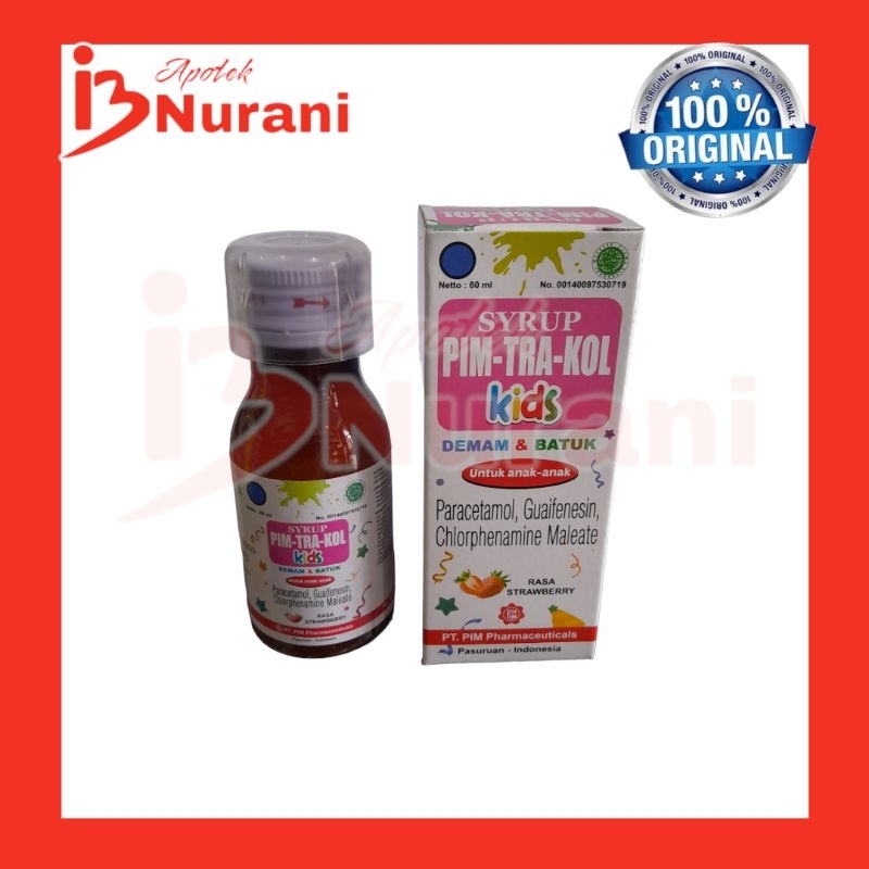 PIMTRAKOL KIDS SIRUP 60 ML BATUK  ANAK SERTA DEMAM