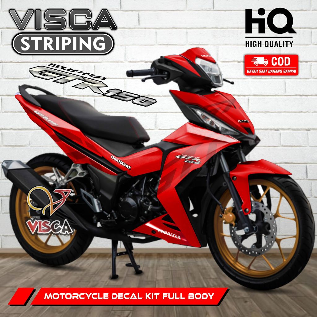 Decal Supra GTR Full Body - Stiker Supra GTR 150 Full Body - Dekal Supra GTR Full Body - Striping Su