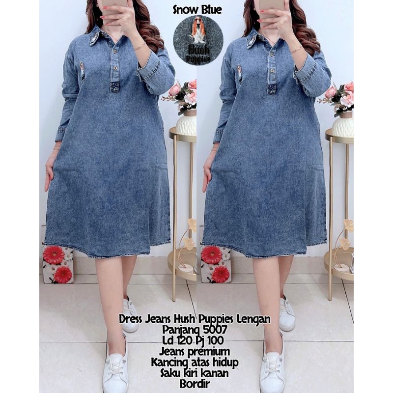 Dres 5007 Dress Jeans Hush Puppies Lengan Panjang 5007