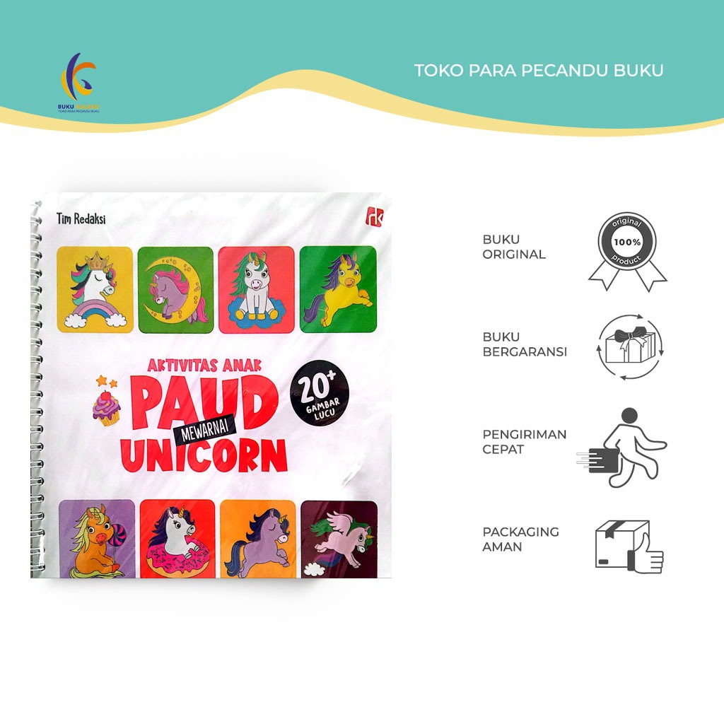 Buku Aktivitas Anak - Aktivitas Paud Mewarnai Unicorn - Tim Redaksi - Cikal Aksara - Bukukaluku