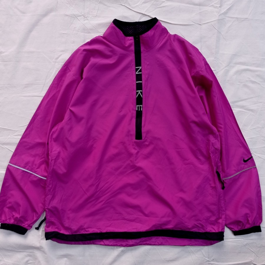 vintage 90s Naiki halfzip windbreaker rare