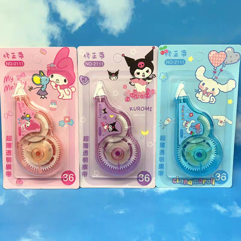 

Tip Ex Kertas Sanryo Zanrio / Correction Tape (Kuromi/Melody/Cinnamoroll)