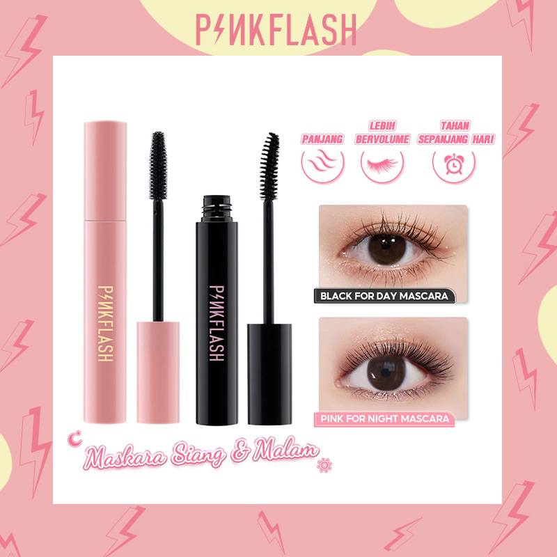 Pinkflash Mascara Maskara Black Day Night Pink