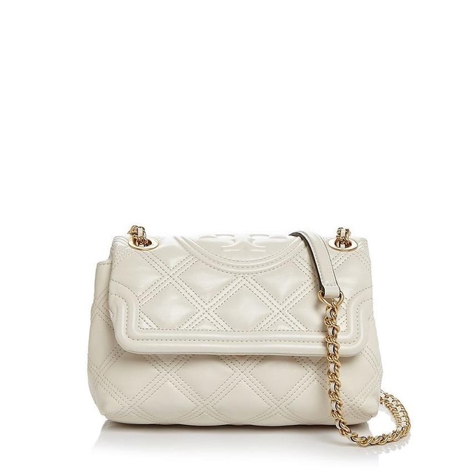 Tory burch fleming soft small white convertible shoulder bag
