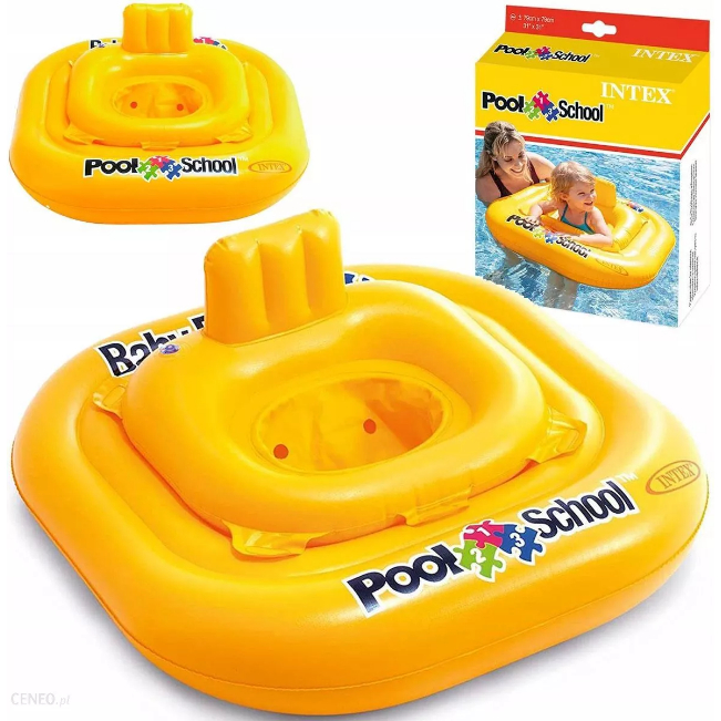 Intex 56587 Pelampung Bayi Deluxe Baby Float Pool School Step 1