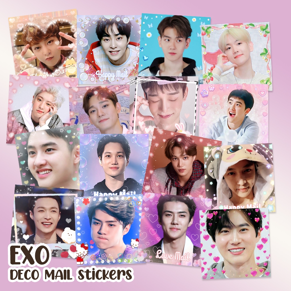 

EXO Deco Mail Stickers Kpop Stickers Freebies Trade PC