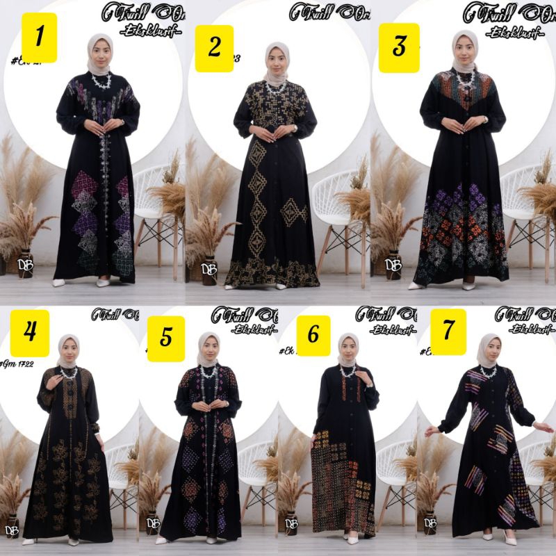 GAMIS TWILL GAMIS BATIK LD 110 GAMIS TWILL MOTIF ORI