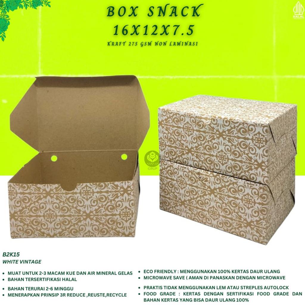 Dus Snack Motif 12 x 16 Box Snack 12x16 (B2K15)