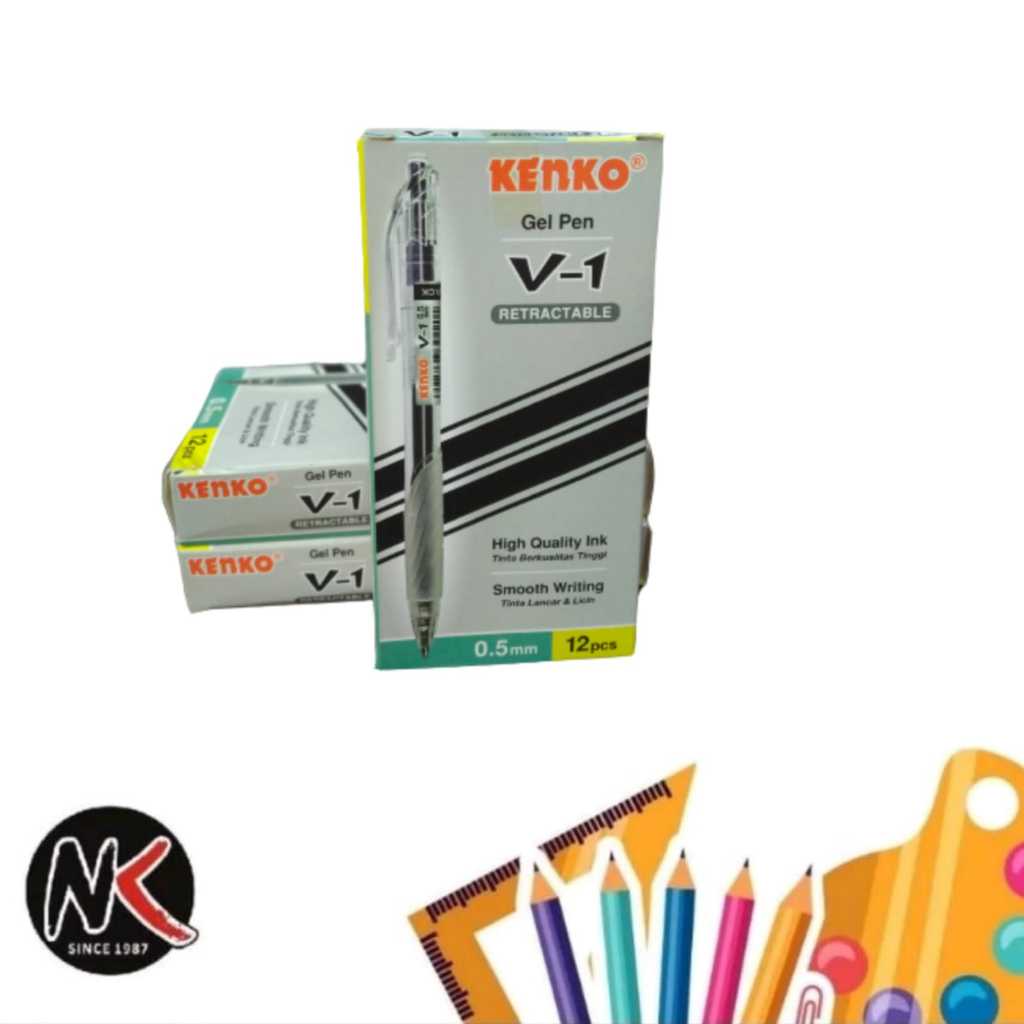 

Gel Pen/Pulpen Gel/Ballpoint Gel V-1 Hitam