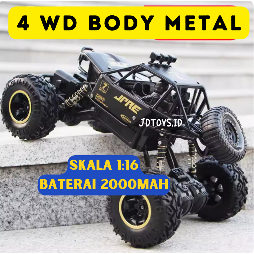 Mainan RC Jeep Offroad 4WD / RC Rock Crawler OFF Road Body Alloy Metal / RC offroad 4WD
