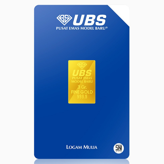 PAYLATER LM EMAS UBS 3 gram, LOGAM MULIA TERBARU