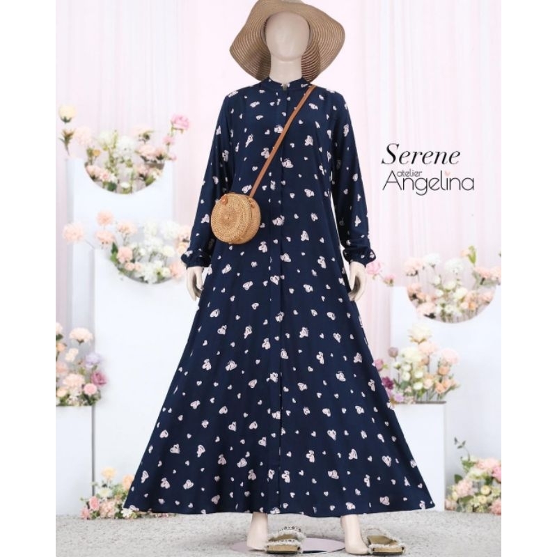 Alofa Serene dress by Atelier Angelina - Navy pink