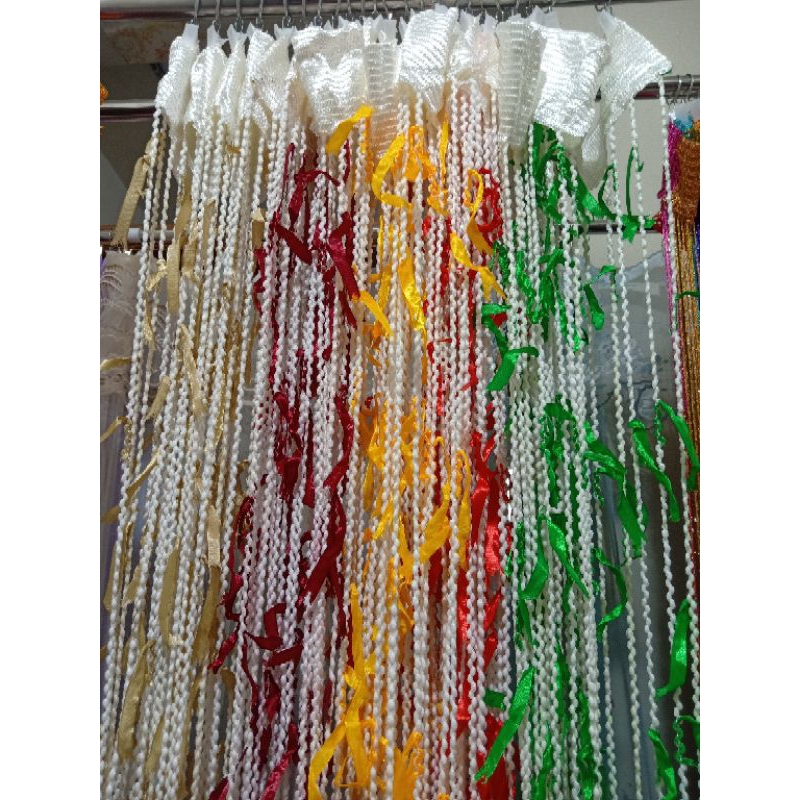 Tirai Tambang Pita/Tirai Dekorasi/Tirai Jendela/Tirai Pintu/Pembatas Ruang/Tirai Cantik dan Unik