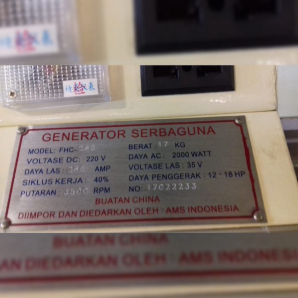 Dinamo las 280 Noqiwa 1Phase 3500rpm Berkualitas