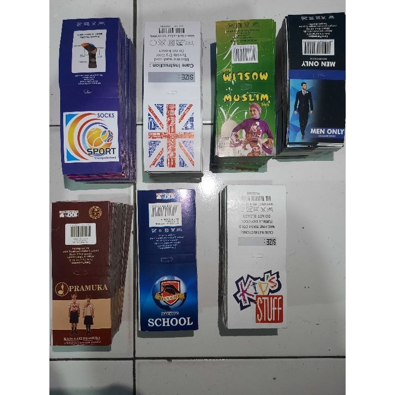 

Label Kaos Kaki / Merk kaos kaki 1 ikat