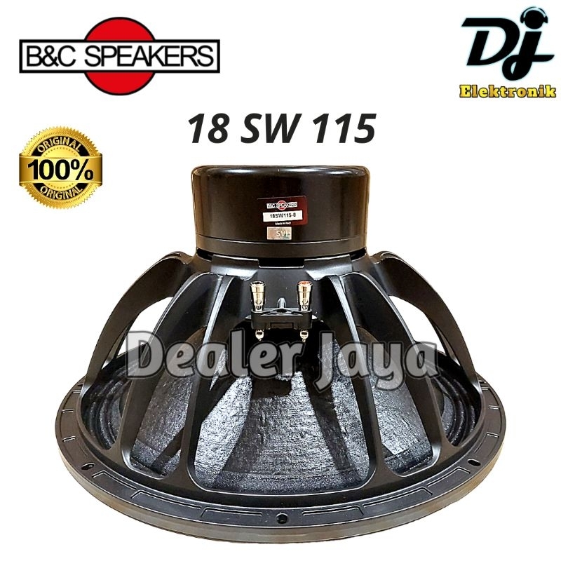 Speaker Komponen B&C 18 SW 115 / 18SW115 - 18 inch (ORIGINAL ITALY)