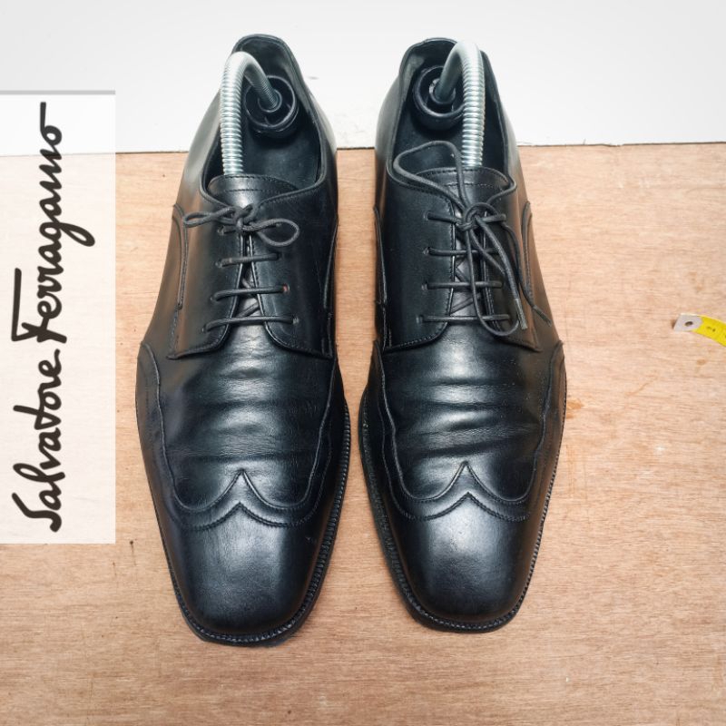 Salvatore Ferragamo made in Italy original sepatu pria branded formal vintage preloved