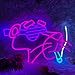 Panther Pink Neon Sign,Cool Anime Led Neon Signs for Wall Decor,Bright Game Room Man Cave Decor, Cus