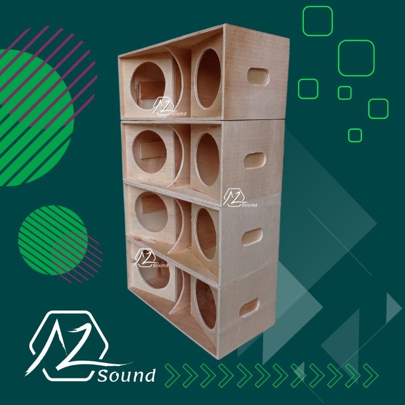 Box speaker SUBWOOFER V HORN 6 INCH double