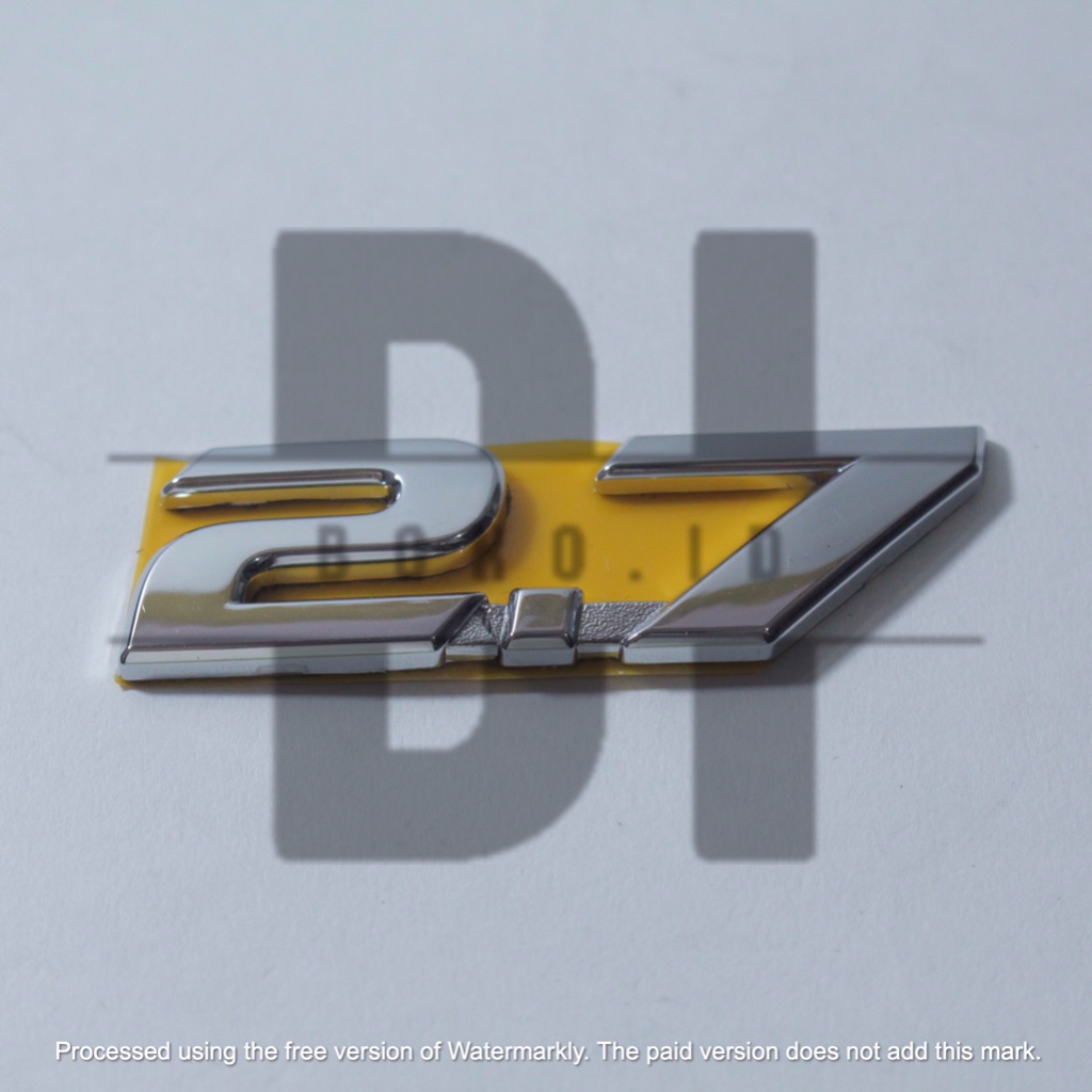 Emblem Logo Bagasi Tulisan 2.7 Original