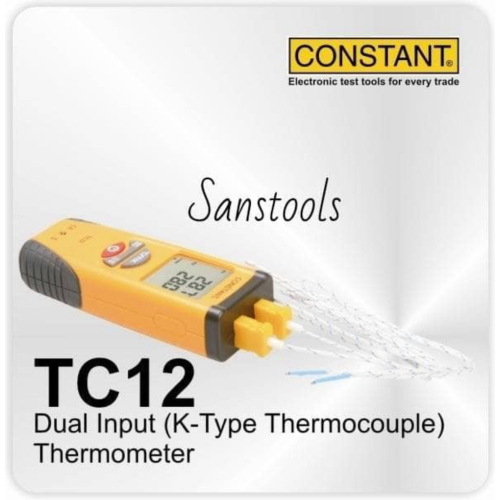 

CONSTANT TC12 dual input thermometer thermocouple K-type TC 12 GARANSI Diskon