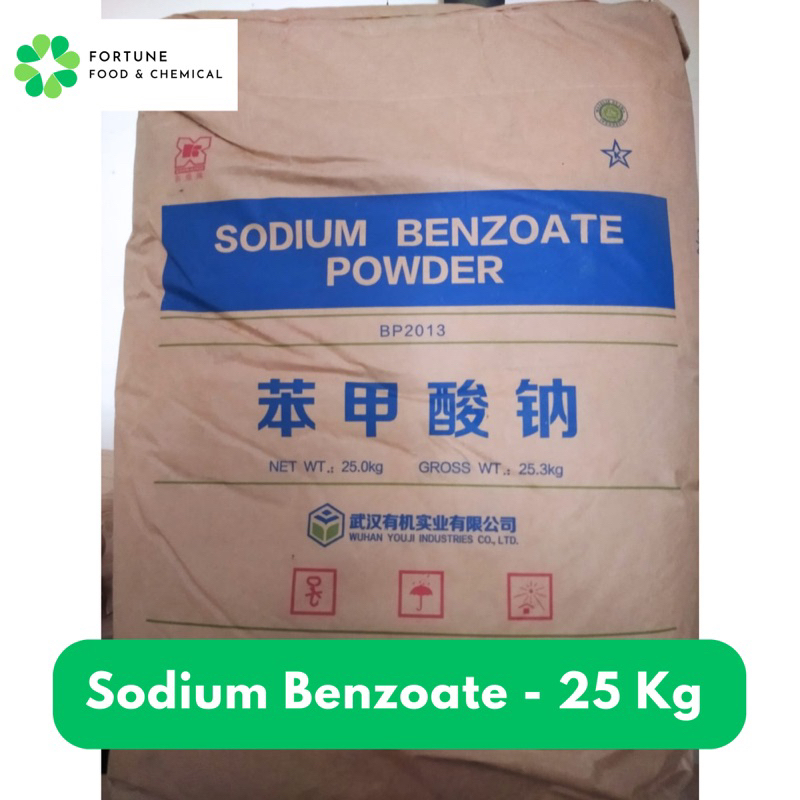 

Pengawet Makanan Sodium Benzoate Ex Wuhan Youji / Natrium Benzoate 25 Kg / GOJEK GRAB ONLY