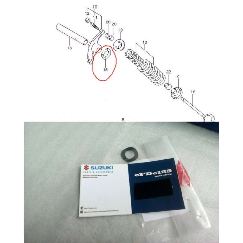 Ring Gelombang Washer Pelatuk Klep Shogun Arashi Smash Titan Axelo