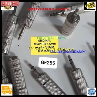 G255 ori 100% jack 3,5mm cowo jek akai akay 6,5 mm cewe mic adapter mik konektor microphone sambunga
