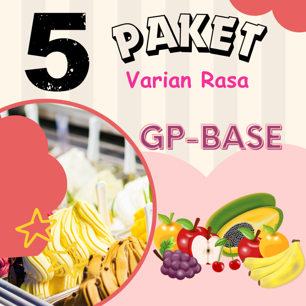 

Paket 5 Variasi Rasa GP-BA Strawberry Bery Cheesecake