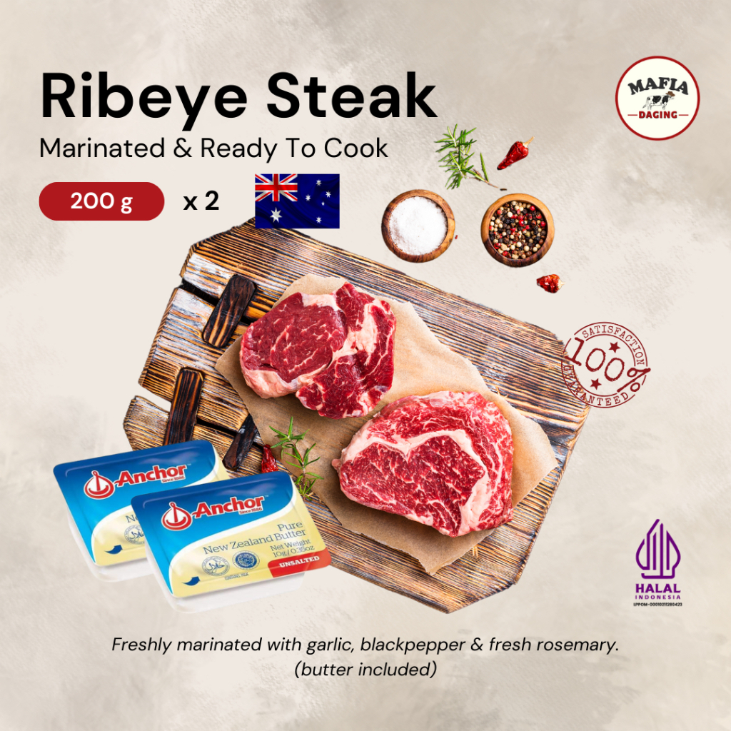 

[Mafia Daging] Ready To Cook Ribeye Steak Set