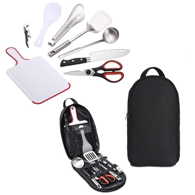 Peralatan masak camping set bushman cookware set 9pcs
