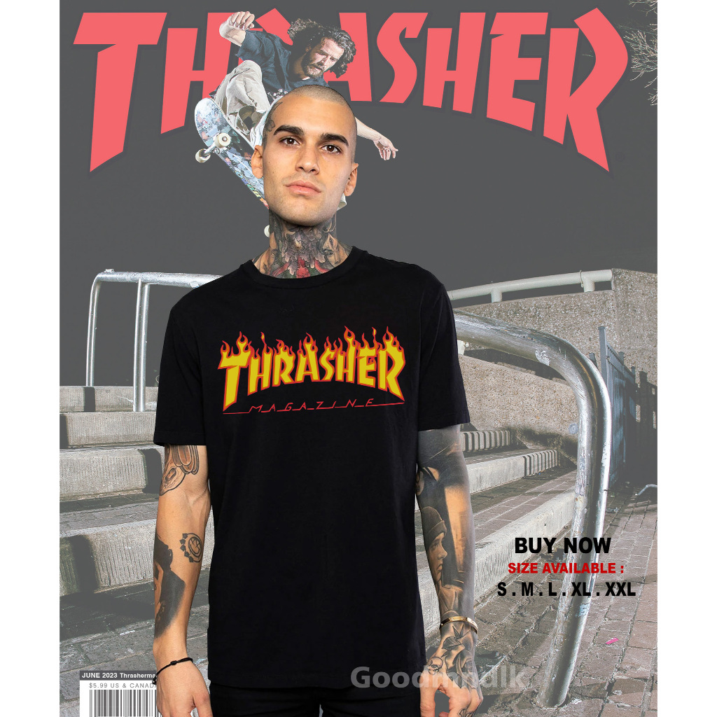 Kaos Thraser Flame | Black Skateboard