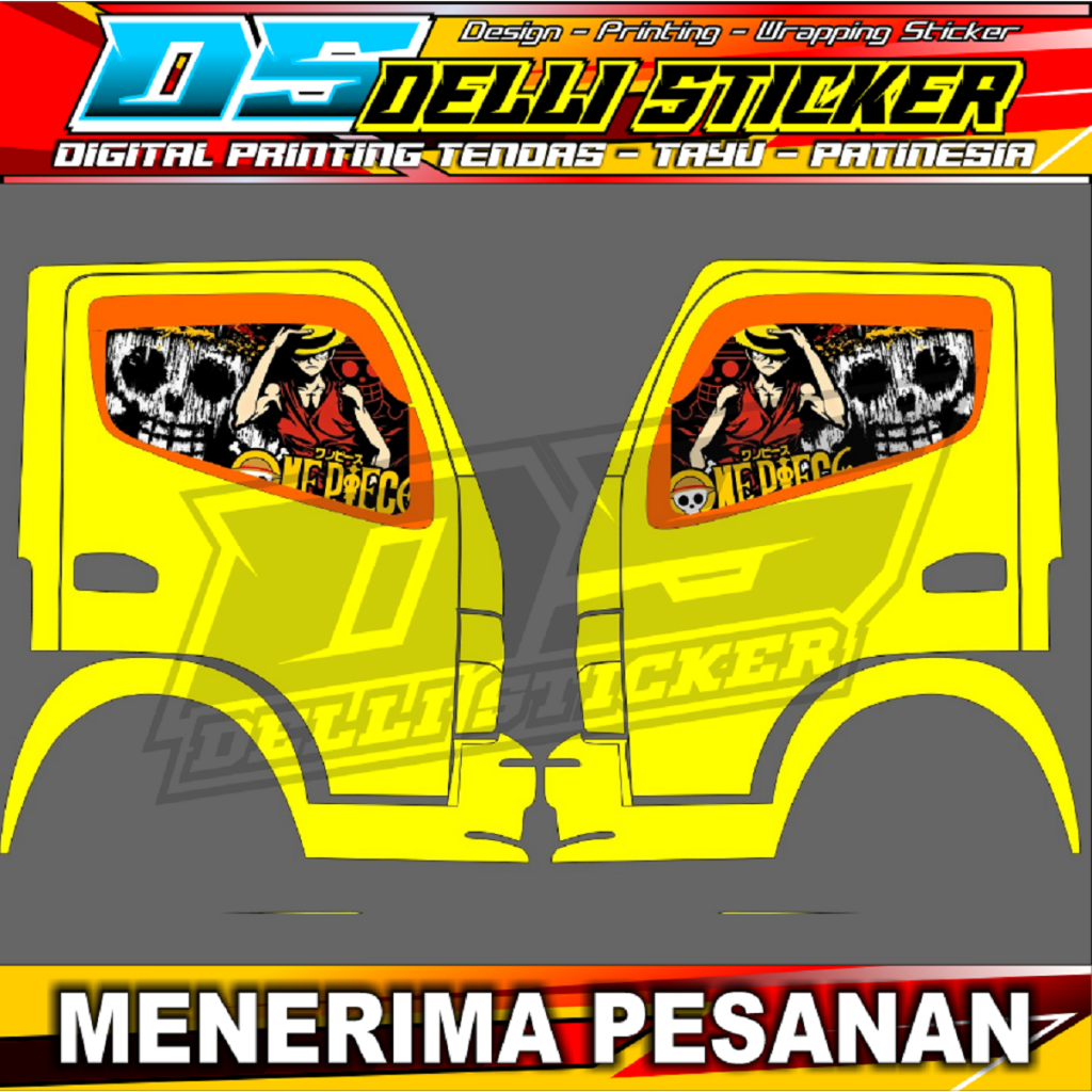 Stiker Truk - Variasi Stiker Kaca Truk - One Way Canter