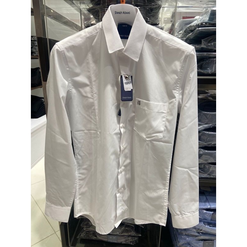 Stanley Adams kemeja formal warna putih polos