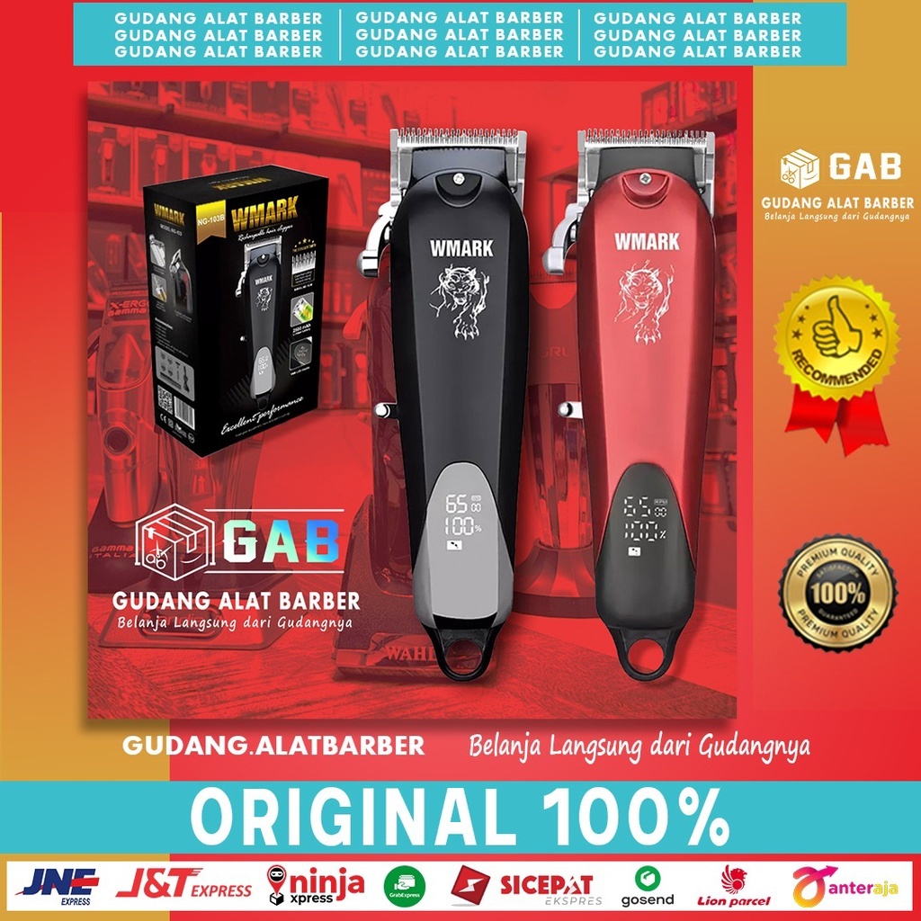 Mesin Cukur Rambut Hair Clipper Wmark NG 103 B Alat Cukur Pangkas Rambut 6500 Rpm Barbershop Origina