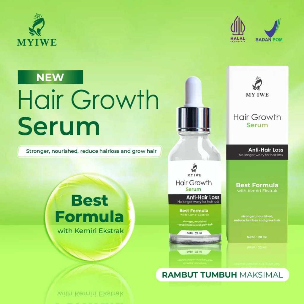 My Iwe Hair Growth Serum 20 Ml / Serum Penumbuh Rambut Rontok Dan Botak