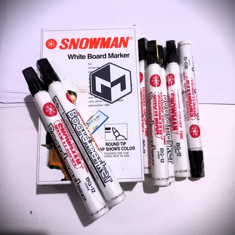 

(COD) SPIDOL SNOWMAN BOARDMARKER BG-12 HITAM/BLACK