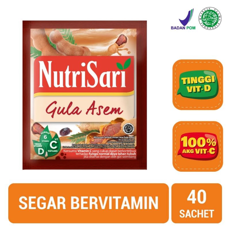 

NutriSari Gula Asem isi 40 sachet - Minuman Sari Buah Gula Asem Minuman Rasa Gula Asem Vitamin C & Vitamin D