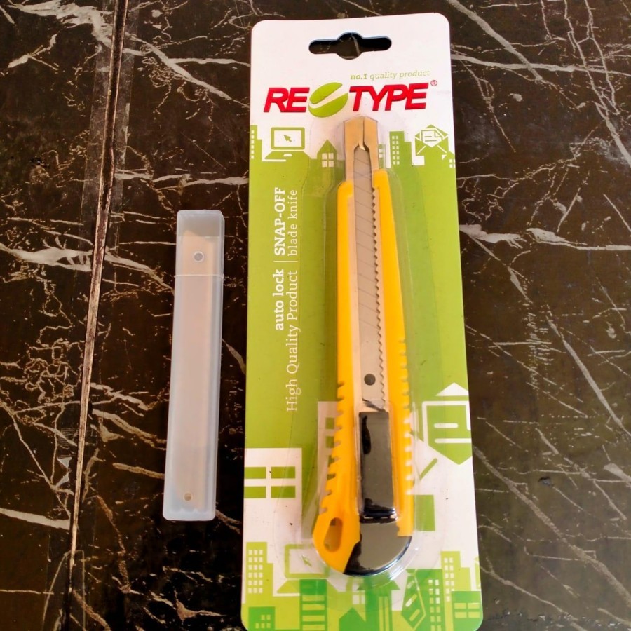 

CUTTER KECIL+REFIL (5PCS) MURAH CUTTER KAUT KOKOH CUTTER