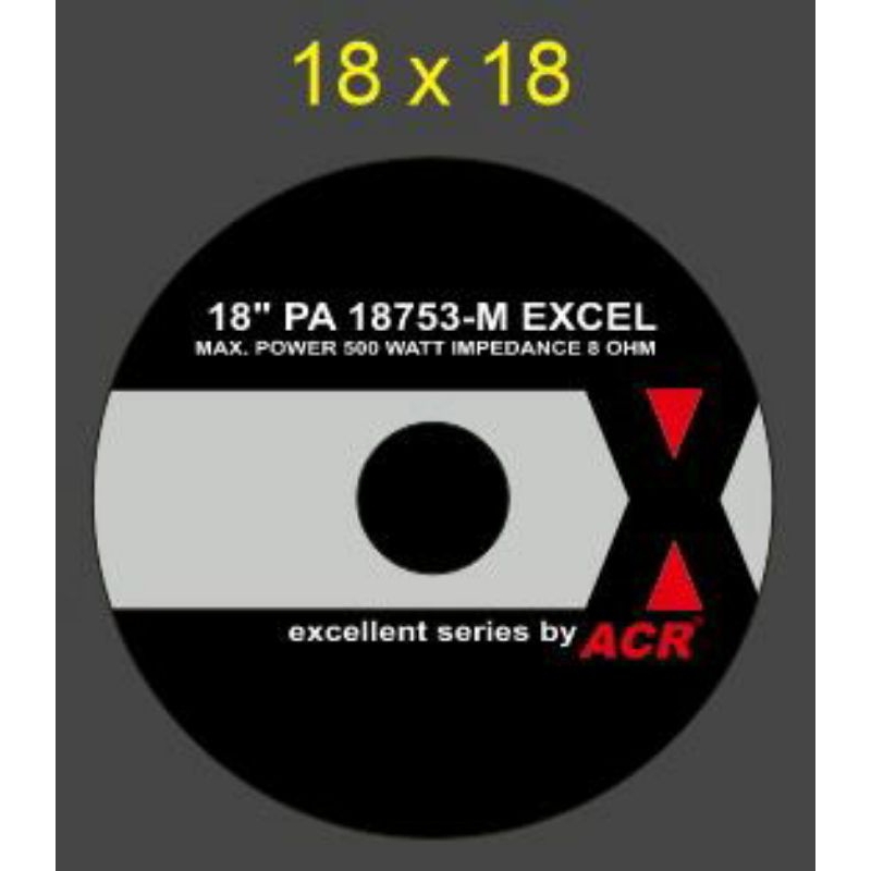 Stiker ACR Excel 18 in
