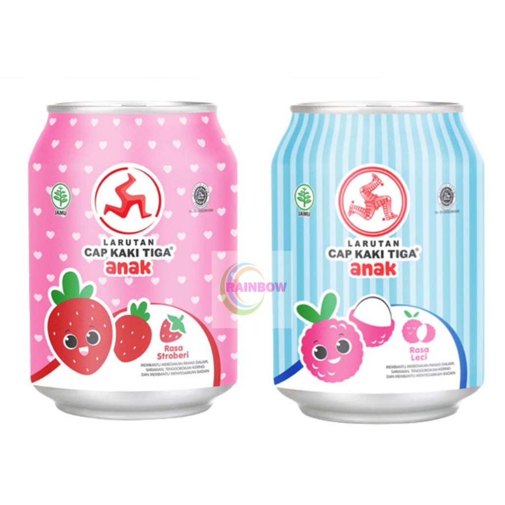 

Larutan Cap Kaki Tiga Anak Strawberry / Leci 250 ml Minuman Sehat Larutan Penyegar Rasa Buah