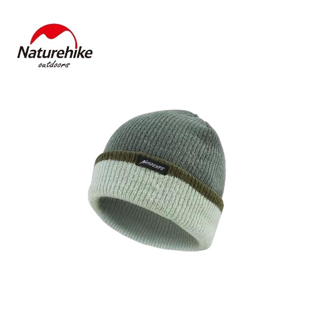 Topi kupluk rajut Beanie hat double layer wool Naturehike CNH22MZ001