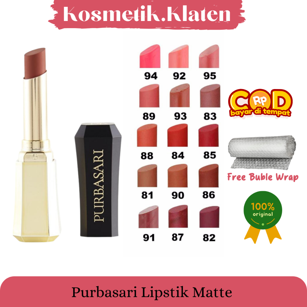 Purbasari Lipstik Matte Hydra Series 81-95