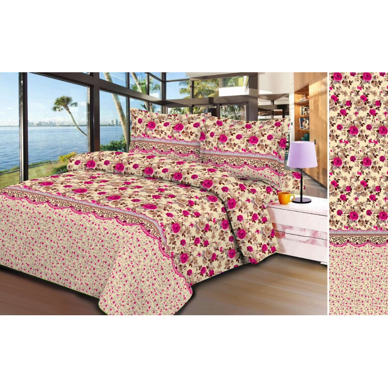 Sprei HomeMade Motif Bunga Cantik Ukuran 180X200Jumbo