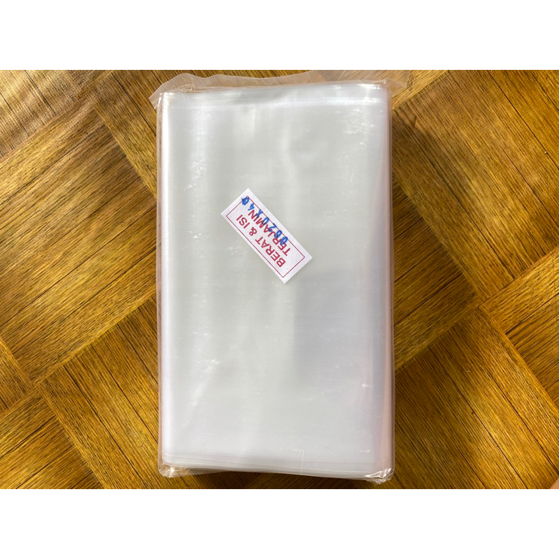 plastik pp(bening) ukuran 20x40 tebal 06