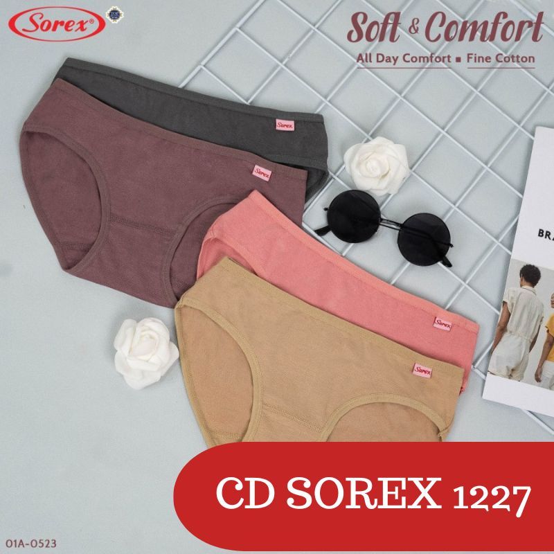 RC  SOREX Cd / Celana Dalam / Underware Wanita 1227 Cutting Basic Mini Bahan Katun
