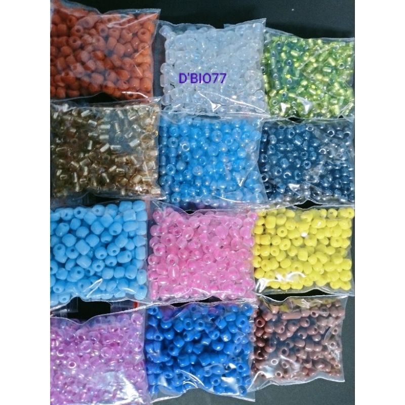 manik manik pasir 6/0(0,4)/Payet/mute/ meronce kalung gelang cincin